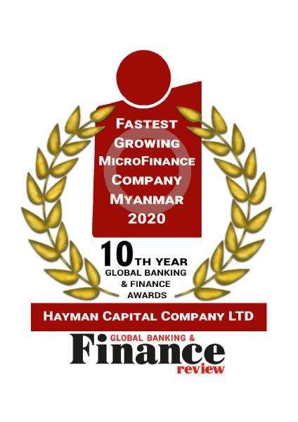 HAYMAN MICROFINANCE WINS FASTEST GROWING MICROFINANCE COMPANY MYANMAR 2020 AWARD